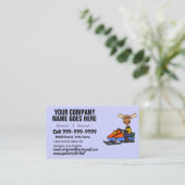 Schneemobil Visitenkarte (Stehend Vorderseite)