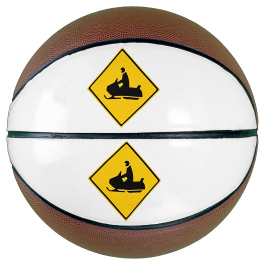 Schneemobil-Warnschnee Winter Plus Basketball (Vorderseite)