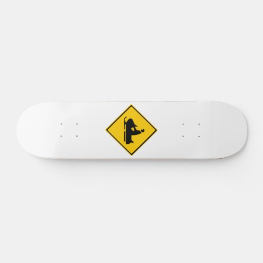 Schneemobil-Warnschnee Winter Skateboard (Horizontal)