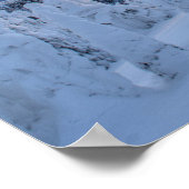 Schneemobile bei Sonnenuntergang im Pfingstgebirge Poster (Ecke)