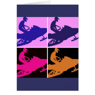 Schneemobile Pop Kunst