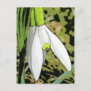 Schneemobile Postkarte