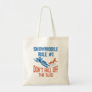 Schneemobile Regel Funny fällt nicht vom Schlitte Tragetasche