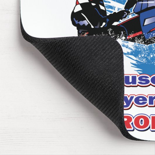 Schneemobile-Weil-Pro-Ball-Spieler brauchen Helden Mousepad (Ecke)