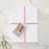Schneemobsgeschenk Geschenkanhänger (Mit Garn)