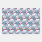 Schneemodell Geschenkpapier Set (Vorderseite 3)