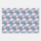 Schneemodell Geschenkpapier Set (Vorderseite 2)