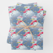 Schneemodell Geschenkpapier Set (Beispiel)