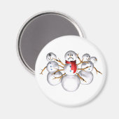 Schneemonster Magnet (Vorderseite/Rückseite)