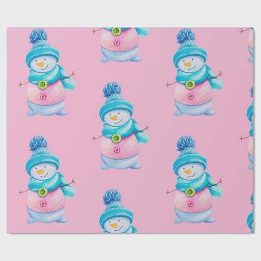 Schneemopapier Geschenkpapier (Flach)