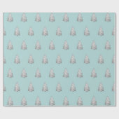 Schneemuster der Kiefer Geschenkpapier (Flach)