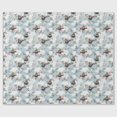 Schneemuster Geschenkpapier (Flach)