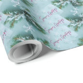 Schneemuster Geschenkpapier (Rolleneckpunkt)