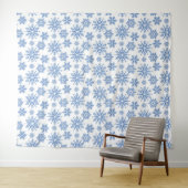 Schneemuster-Tapete Wandteppich (Beispiel (Horizontal))