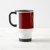 Schneemuster-Weihnachtspullover Geometrisches XMas Reisebecher (Links)