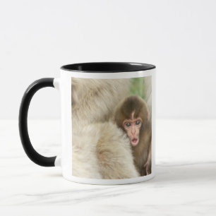 Schneenaffe Baby, Jigokudani, Nagano, Japan Tasse
