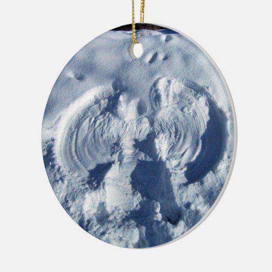 Schneengel Keramikornament (Links)