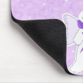 Schneengel mit Lehrerbotschaft Mousepad (Ecke)