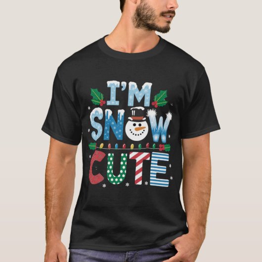 SchneeNiedlicher T - Shirt: Adorable Winterspiele T-Shirt (Vorderseite)