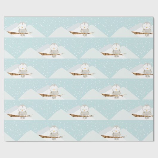 Schneeopapier Geschenkpapier (Flach)