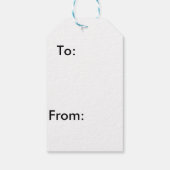 Schneeopfmarken Geschenkanhänger (Rückseite)