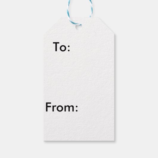 Schneeopfmarken Geschenkanhänger (Rückseite)