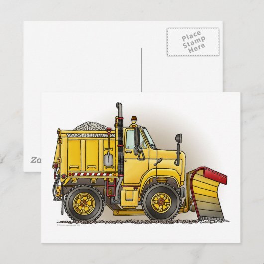 Schneepackkarte Postkarte (Vorne/Hinten)