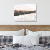 SCHNEEPERSON WATERCOLOR LEINWANDDRUCK (Insitu (Schlafzimmer))