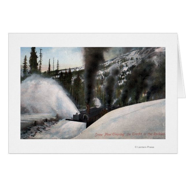 Schneepferde Bahngleise in Rocky (Vorderseite (Horizontal))