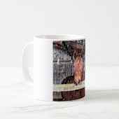 Schneepferde-Tasse Kaffeetasse (Vorderseite Links)