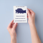 Schneepflug Lieferwagen LKW mit Pflugschnee Flyer (Gruppe)