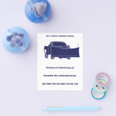 Schneepflug Lieferwagen LKW mit Pflugschnee Flyer (Einzeln)