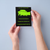 Schneepflug Lieferwagen LKW mit Pflugschnee Flyer (Gruppe)