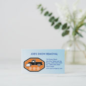 Schneepflug-Lieferwagen-LKW Visitenkarte (Stehend Vorderseite)