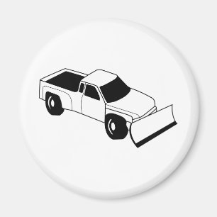 Schneepflug-LKW Magnet