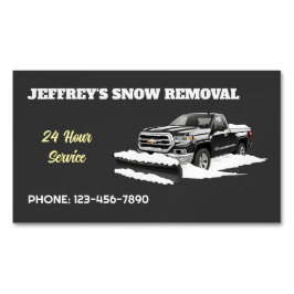 Schneepflug Magnetische Visitenkarte