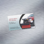 Schneepflug Magnetische Visitenkarte (Beispiel)