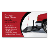 Schneepflug Magnetische Visitenkarte (Vorderseite)