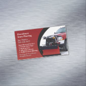Schneepflug Magnetische Visitenkarte (Beispiel)