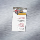 Schneepflug Magnetische Visitenkarte (Beispiel)