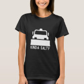 Schneepflug mit Girl Snowplover Fahrer Schneeweg L T-Shirt (Vorderseite)