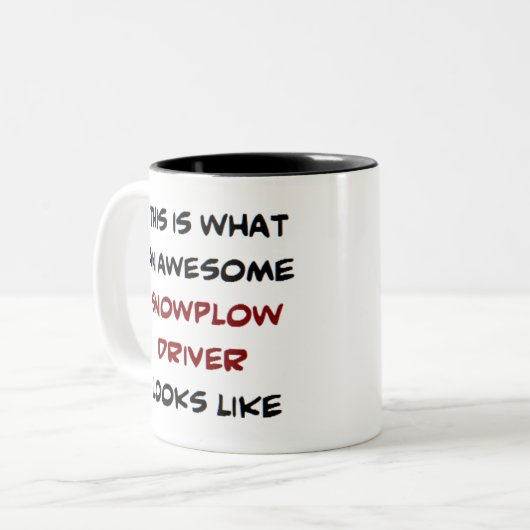 Schneepflug, phantastisch zweifarbige tasse (Vorderseite Links)