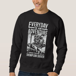 Schneepflug Traktor Maschine LKW Schaufel Fahrer S Sweatshirt