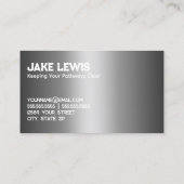 Schneepflug-Unternehmer Visitenkarte (Rückseite)