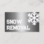 Schneepflug-Unternehmer Visitenkarte (Vorderseite)