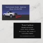 Schneepflug Visitenkarte (Vorne/Hinten)