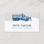 Schneepflug Visitenkarte (Vorderseite)
