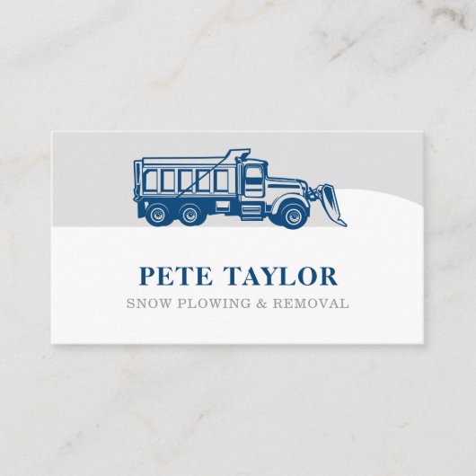 Schneepflug Visitenkarte (Vorderseite)