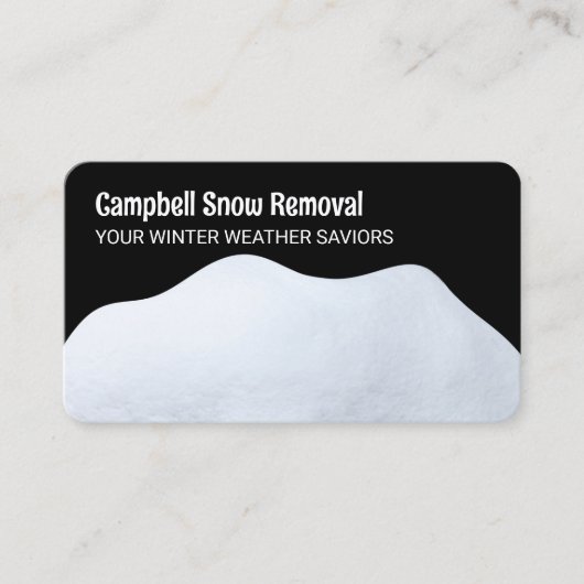Schneepflug Visitenkarte (Vorderseite)