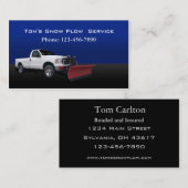 Schneepflug Visitenkarte (Vorne/Hinten)